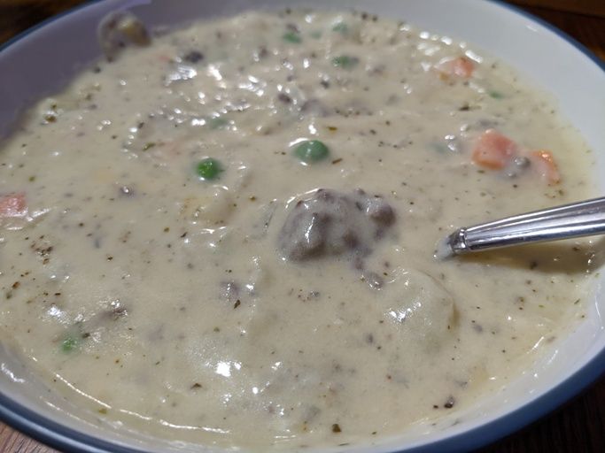 close up view of Shepard's Pie Soup
