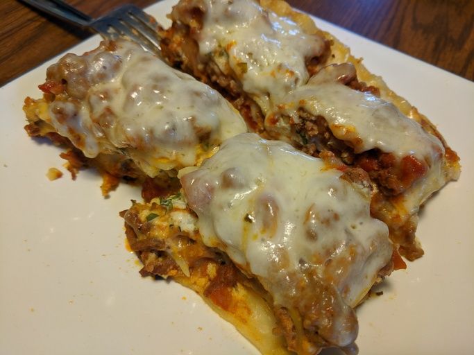 close up view of Classic Lasagna